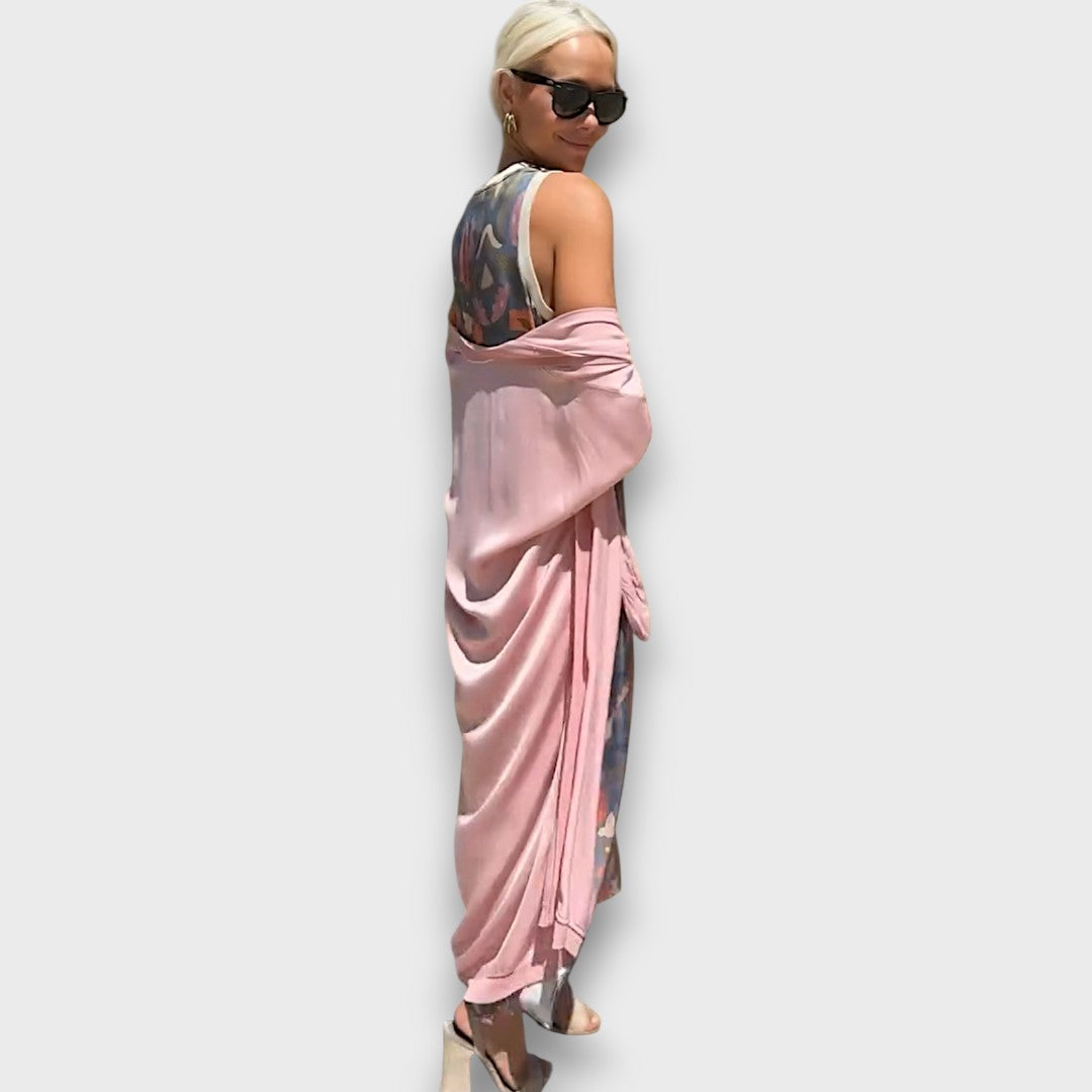 Elveria – Maxi dress with cardigan