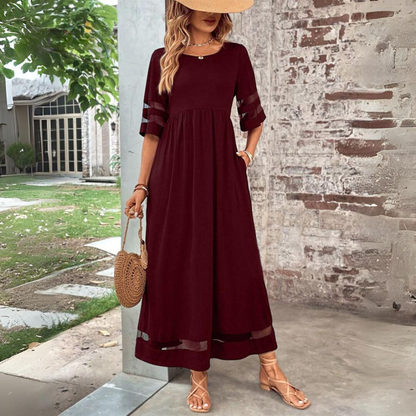 Aira™ - Elegant A-Line Midi Dress