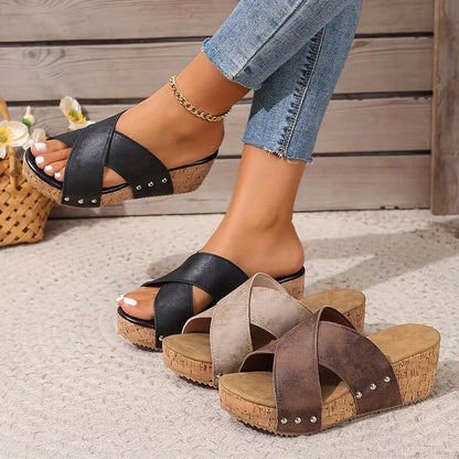 Scarlett™ - Retro Orthopedic Slip-On Sandals