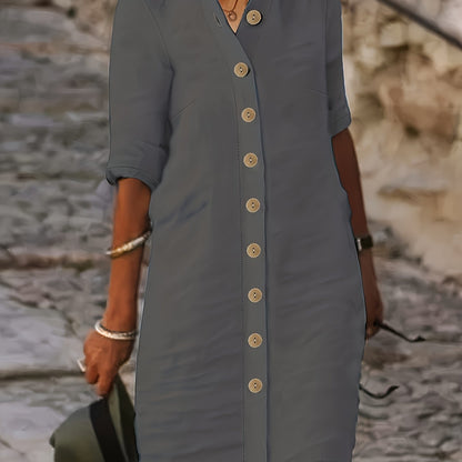 Jurele – Button-Down Shirt Dress